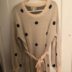 Saturday Sunday polka dot sweater dress